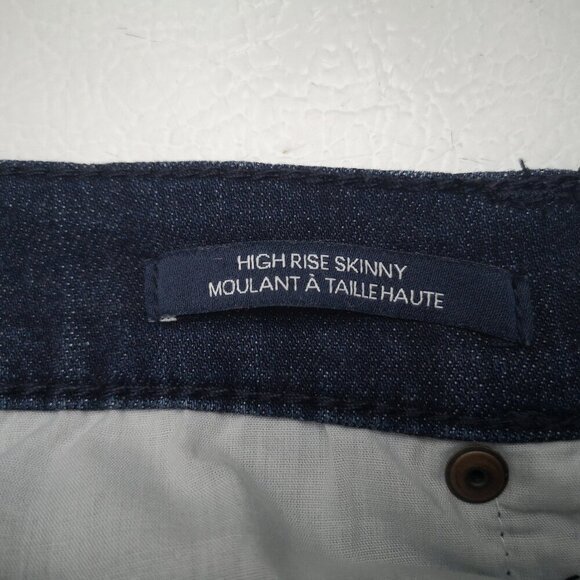 Calvin Klein Jeans Ladies Size 4 Dark Wash High Rise Skinny Blue Jeans - Picture 5 of 12